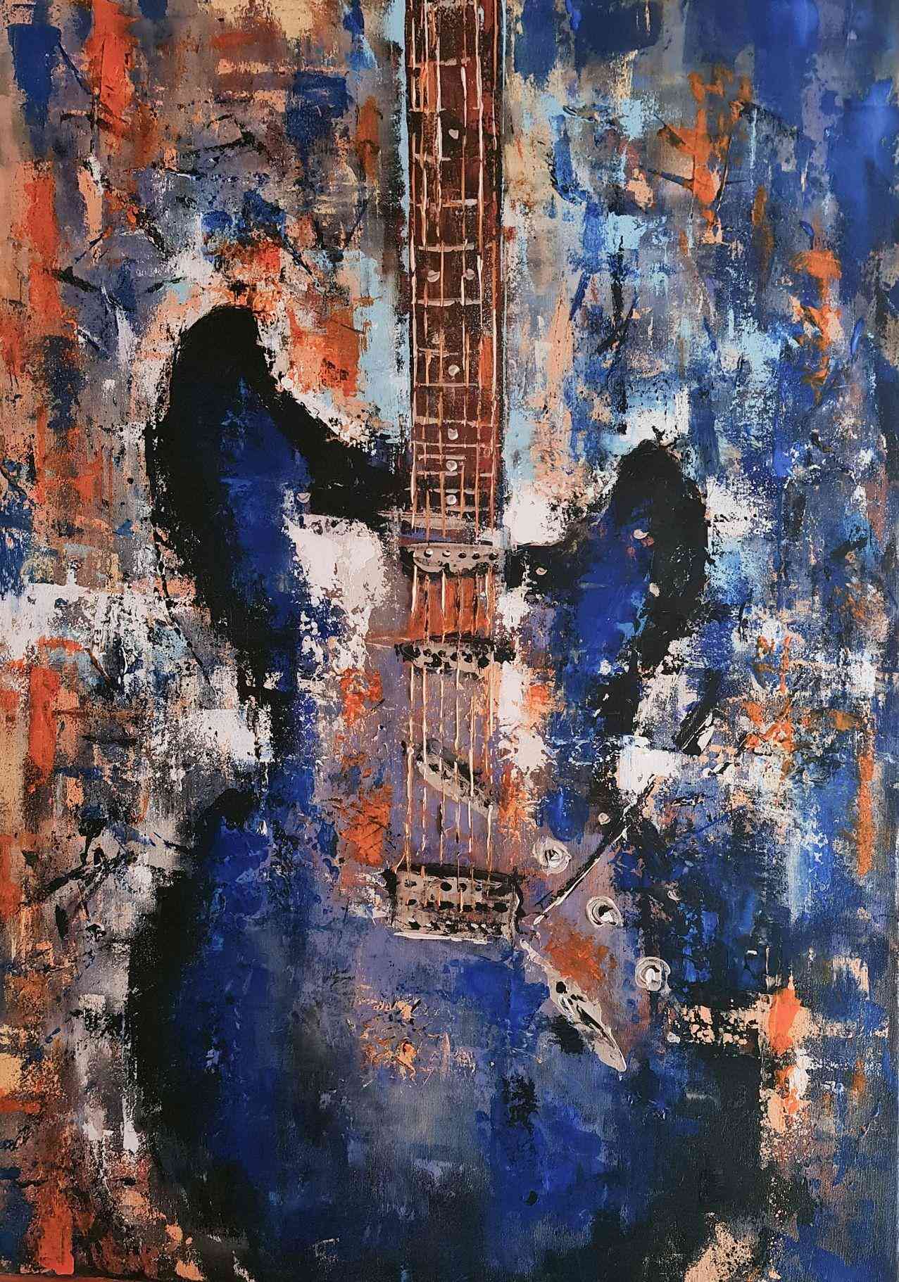 ArteDiAlina.com painting: Love and blues